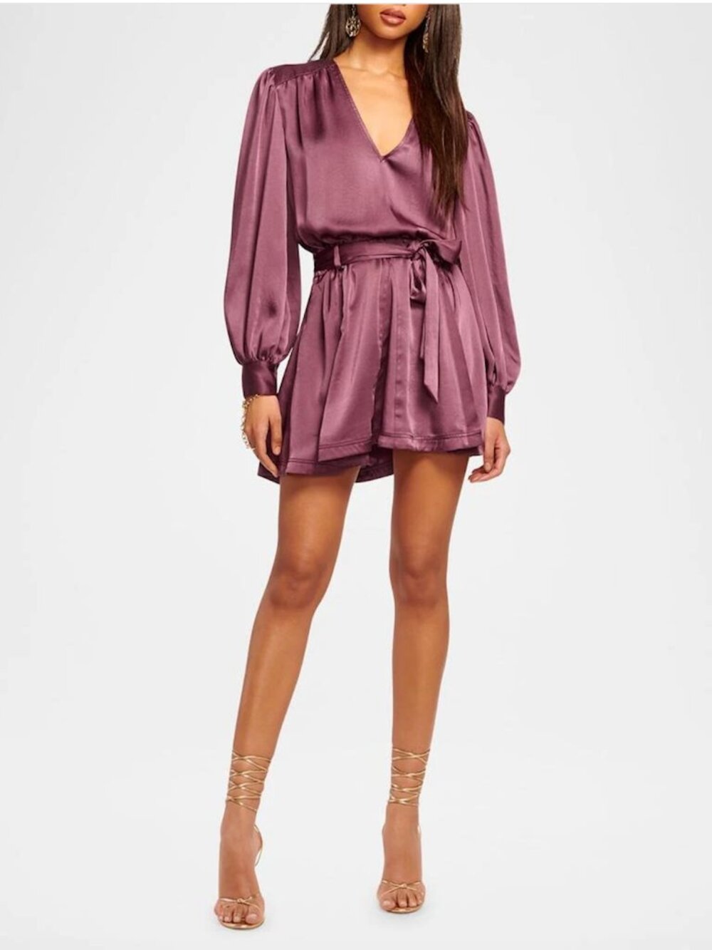 Ramy Brook Montana Belted Mini Dress - Pinot Noir